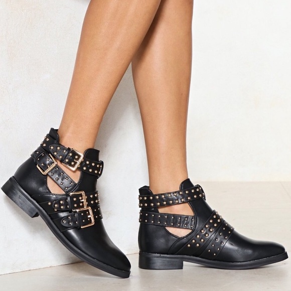 Nasty Gal Shoes - NIB Nasty Gal Cutout Booties Size 8 SFH